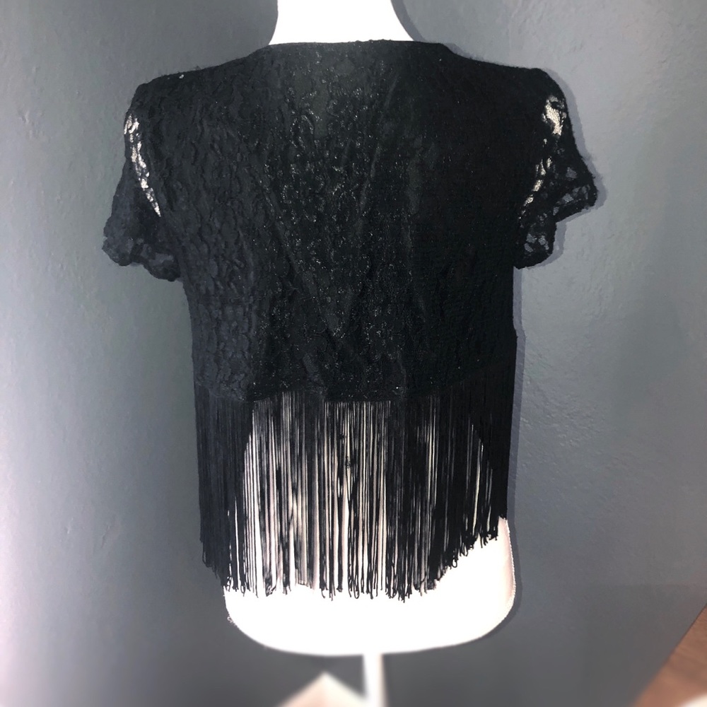 Betsy Johnson Fringe Shawl